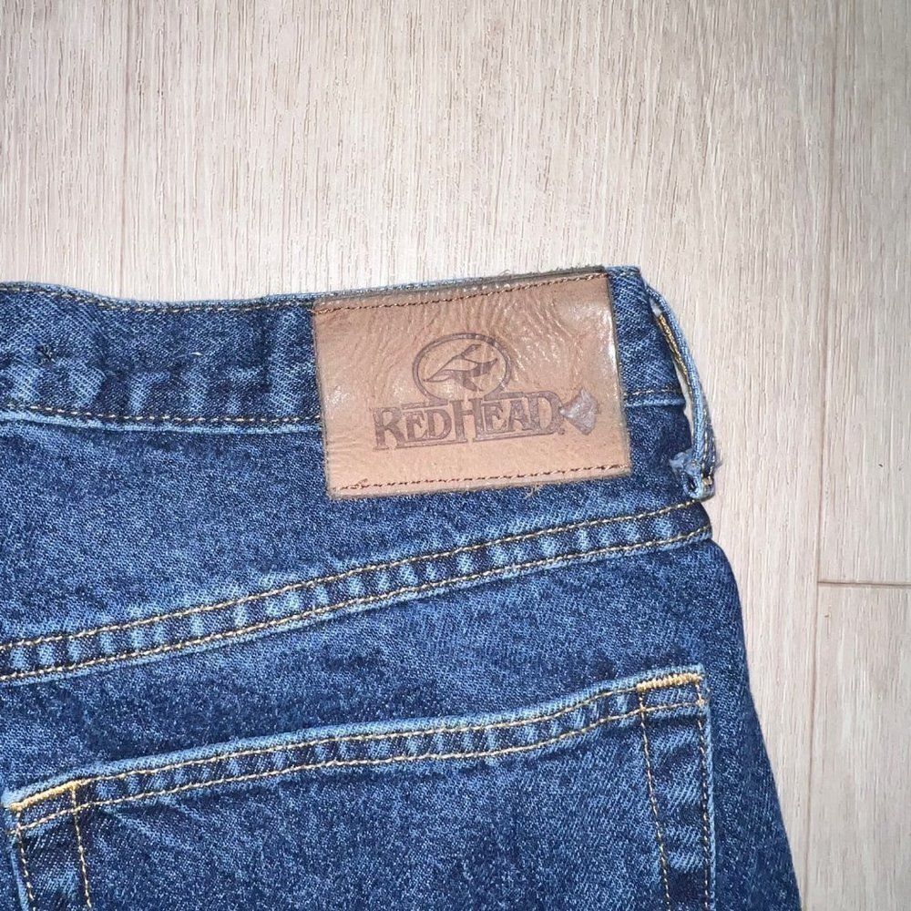 Redhead 3049‎ Field Pant Indigo Denim Dark Wash / Beige Canvas Men's 34x30 - Picture 6 of 6